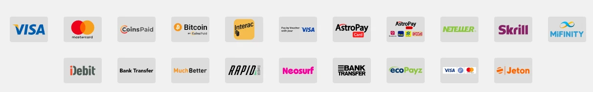 Payment methods at Lukki Casino Ireland